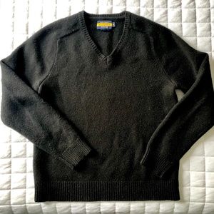 Lauren Ralph Lauren Vintage 100% wool Rugby sweater in black